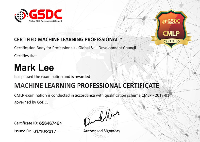 Certified Machine Learning Professional (CMLP)